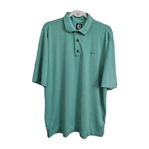 FootJoy Polo Shirt Mens Large Green ProDry Performance Stretch Golf Top FJ
